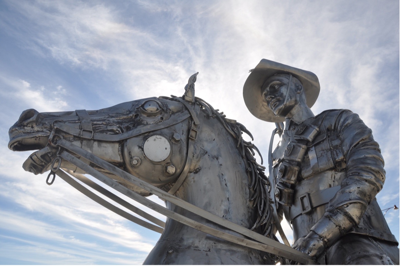 VEEM doesn’t horse around with recycled steel sculpture of 10th Light Horseman